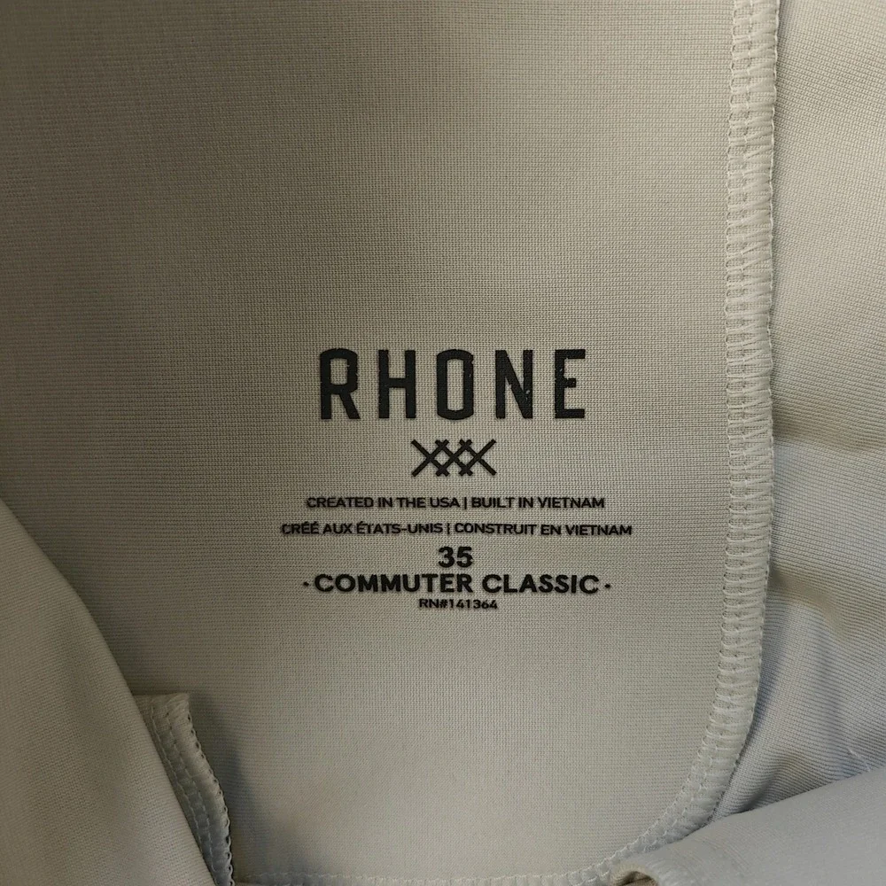 Rhone Commuter‎ Classic Casual Relaxed Khaki Pants Men's Sz 35 Comfortable Style